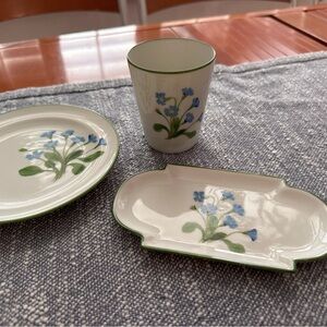 Christian Dior limoge decore Paris bathroom set